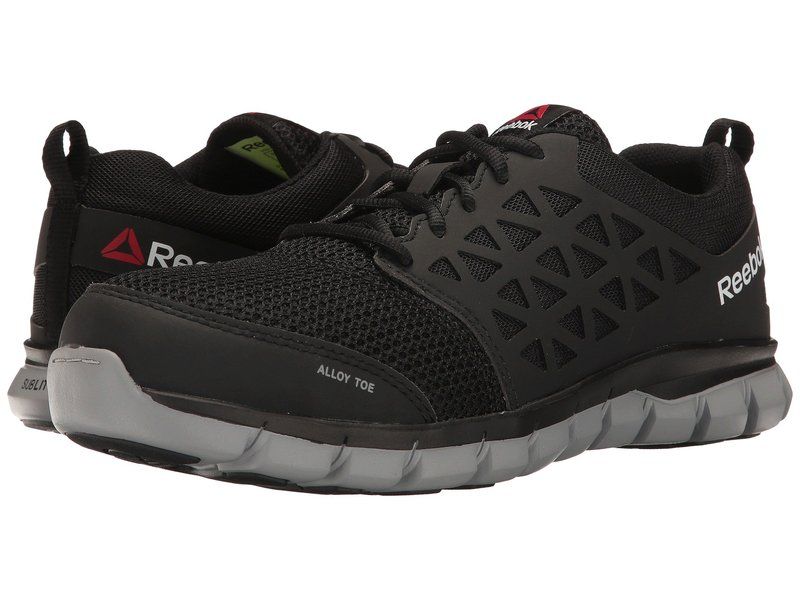リーボック メンズ シューズ スニーカー Reebok Work Sublite Cushion Work EH Black Synthetic ブラック