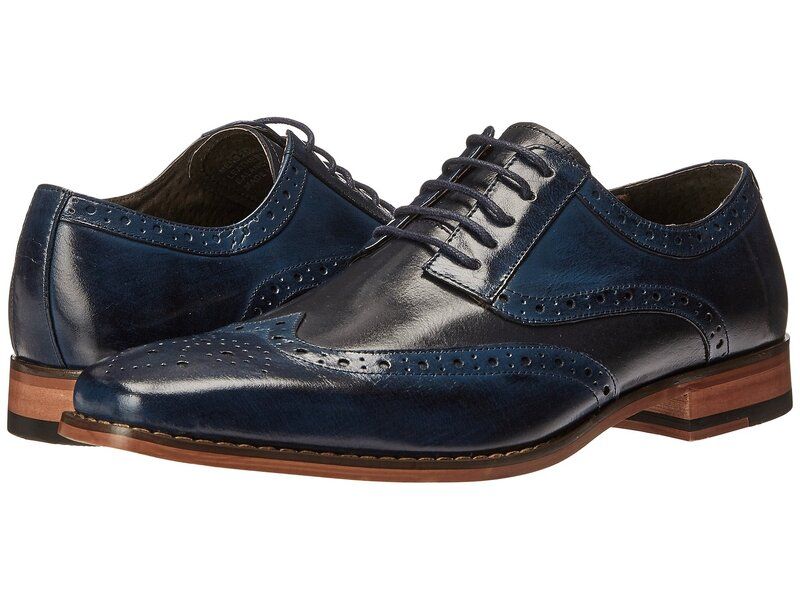 ステイシーアダムス メンズ シューズ オックスフォード ウィングチップ Stacy Adams Tinsley Wingtip Oxford CobaltNavy ネイビー