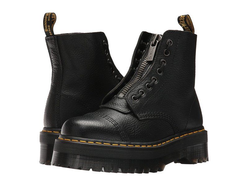 ドクターマーチン レディース シューズ ブーツ・レインブーツ プラットフォーム Dr Martens Sinclair Platform Black Milled Na ブラック