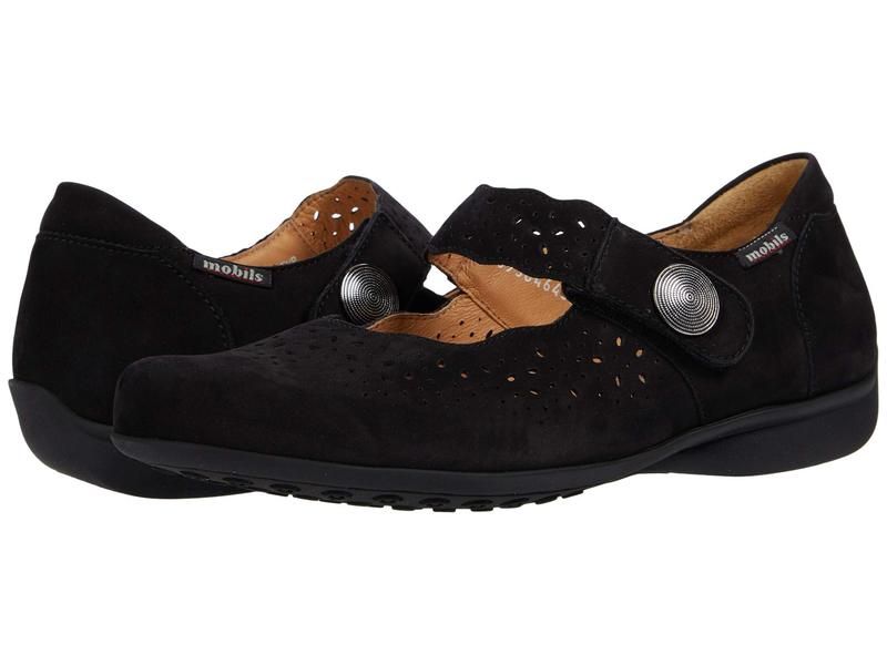 メフィスト レディース シューズ デッキシューズ Mephisto Fabienne Black Bucksoft ブラック