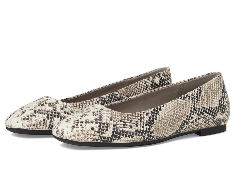 エコー レディース シューズ サンダル ECCO Margot Plain Ballerina Flat Dark Clay Snake Print