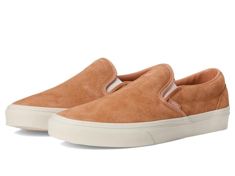 バンズ レディース シューズ サンダル Vans Classic SlipOn Pig Suede Burnt Butterscotch