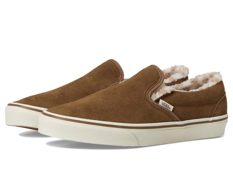 バンズ メンズ シューズ サンダル Vans Classic SlipOn Cozy Hug Sepia