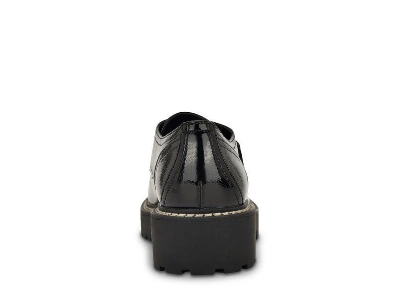 カルバンクライン レディース シューズ スリッポン・ローファー プラットフォーム ローファー Calvin Klein Saundee Platform Loafer Black Crinkle Patent ブラック