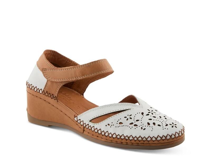 スプリングステップ レディース シューズ サンダル Spring StepEzlyn Wedge Sandal White ホワイト