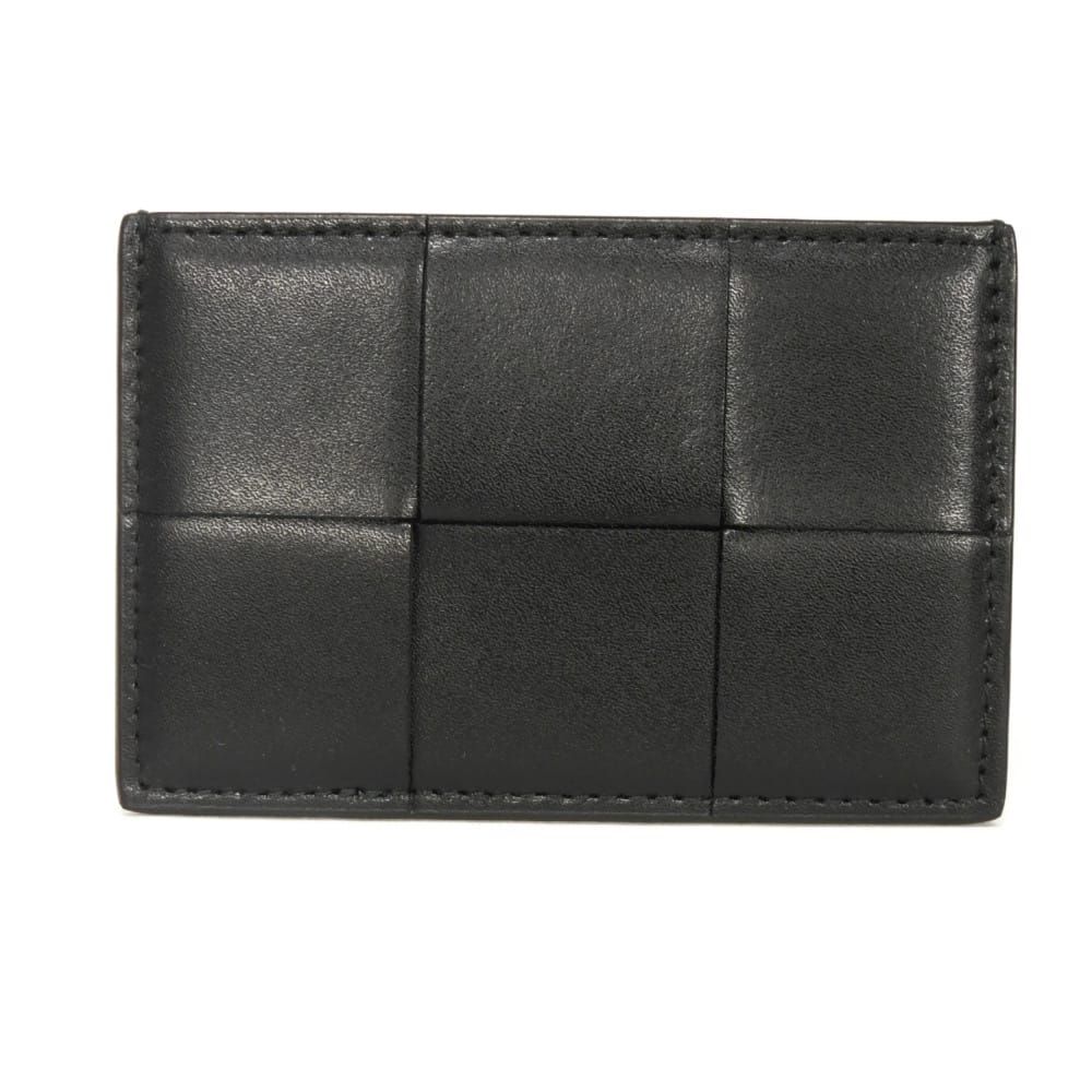 BOTTEGAVENETA ボッテガヴェネタ カセット クレジット カードホルダー 現行 パラキート バイカラー グリーン パスケース 名刺入れ RFID ICチップ 未使用 マキシ イントレチャート ブラック カードケース 748052 VBWD 41120
