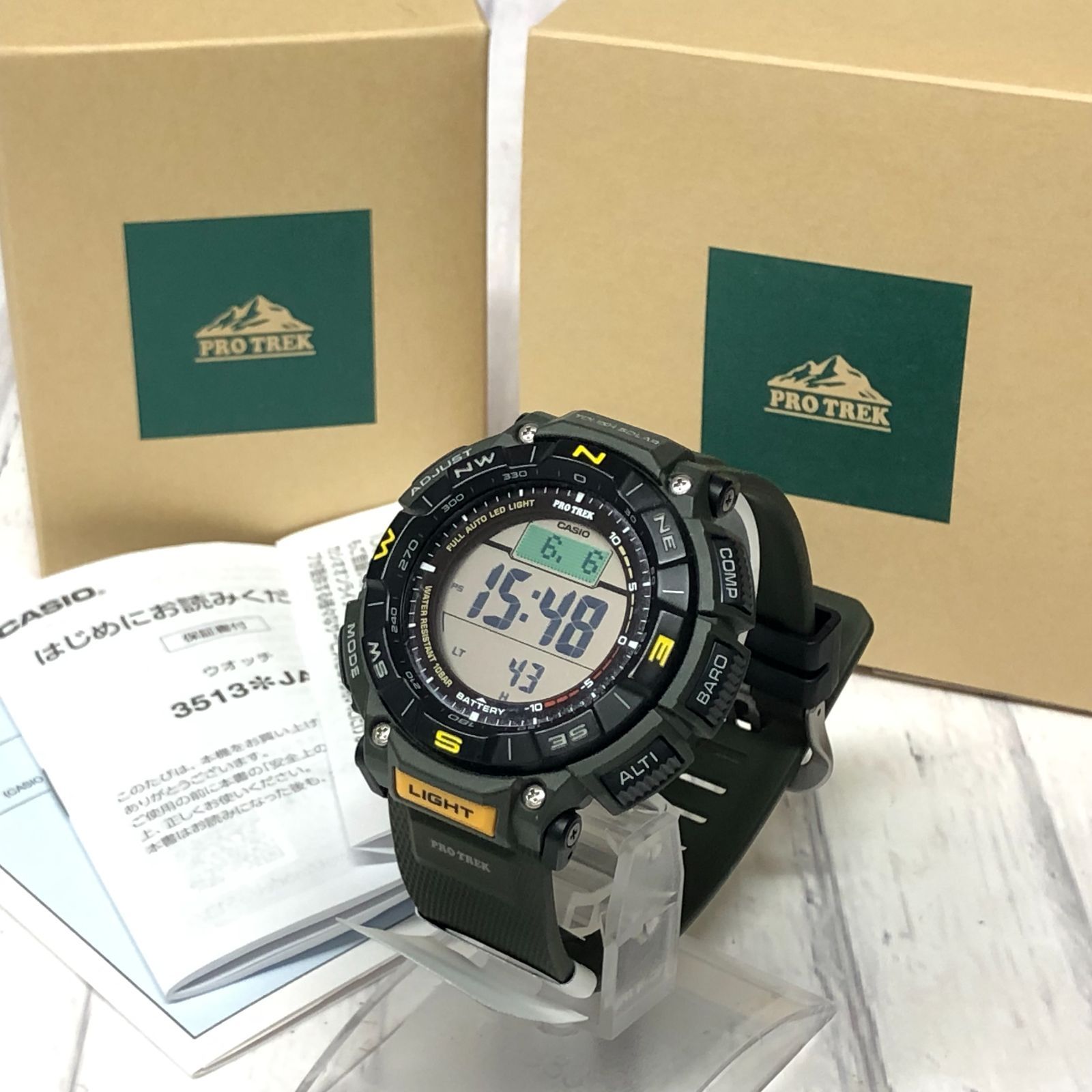 m001 X(60) 美品 CASIO PROTREK PRG-340-3JF カシオ プロトレック 