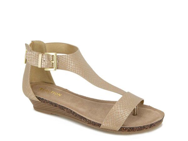 ケネスコール レディース シューズ サンダル Reaction Kenneth Cole Great Gal Wedge Sandal Gold ゴールド
