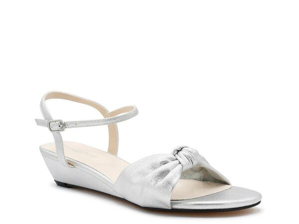 ベンジャミンウォーク レディース シューズ サンダル Touch Ups by Benjamin Walk Rose Wedge Sandal Silver Metallic シルバー