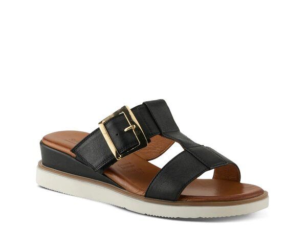 スプリングステップ レディース シューズ サンダル Spring Step Seaport Wedge Sandal Black ブラック