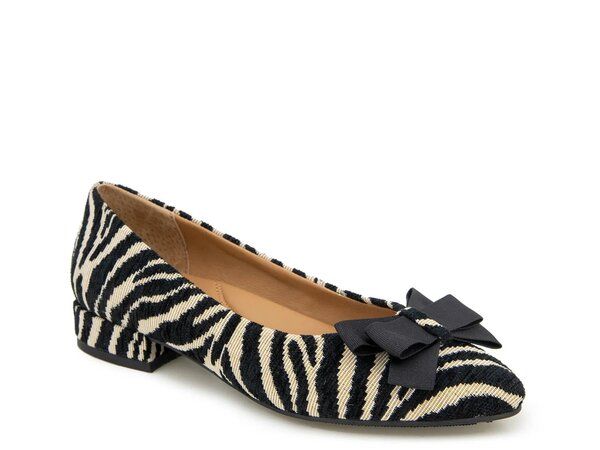 ケネスコール レディース シューズ パンプス Gentle Souls by Kenneth Cole Abigail Flat Off WhiteBlack Zebra Print オフホワイト