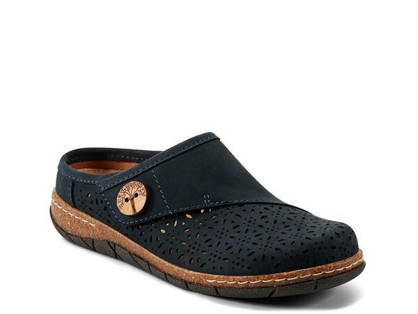 アース レディース シューズ サンダル Earth Erinn Clog Navy ネイビー