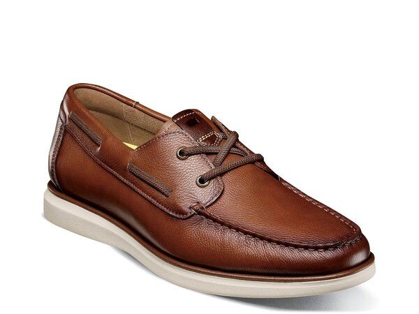 フローシャイム メンズ シューズ デッキシューズ Florsheim Tropics Boat Shoe Cognac
