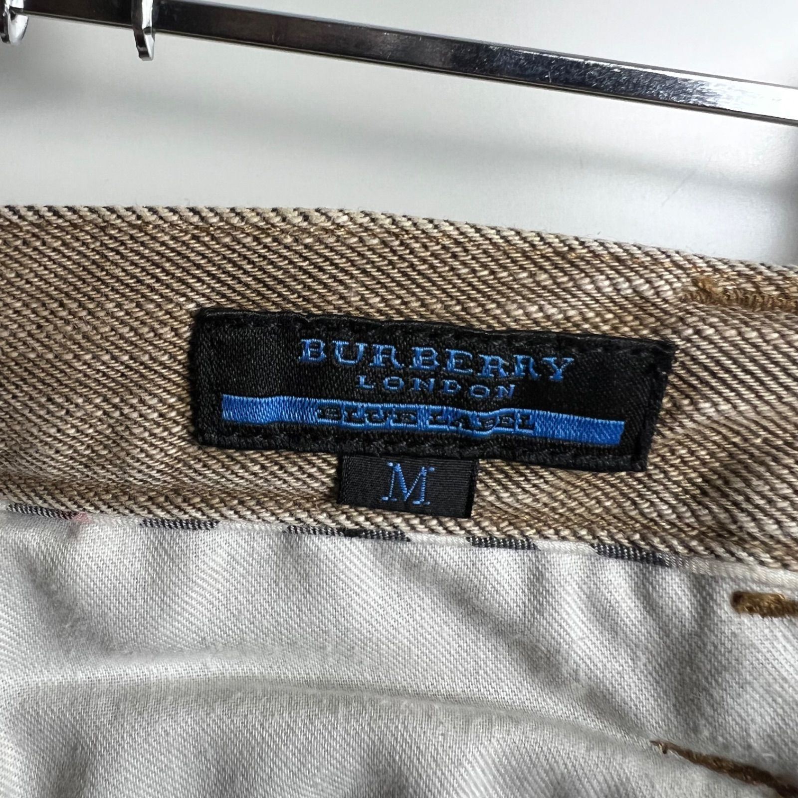 BURBERRY BLUE LABEL y2k archive beige fade grunge pants M