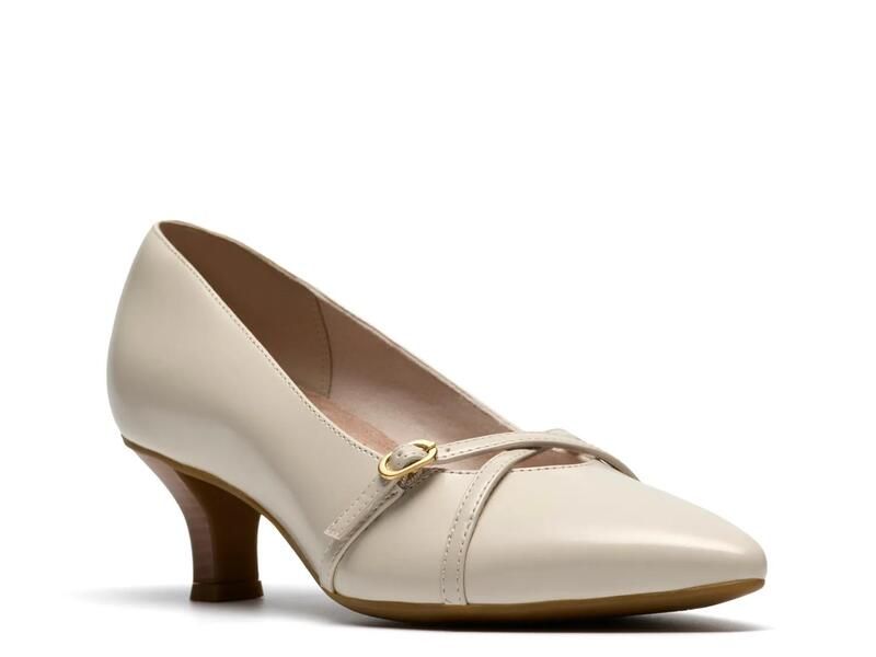 クラークス レディース シューズ パンプス Clarks Kepley Star Pump Off White Leather オフホワイト