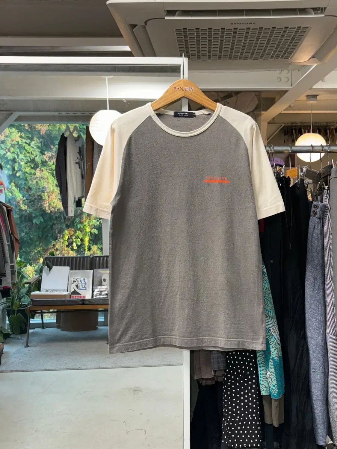 バーバリー ブラックレーベル ボード ラグラン Tシャツ
