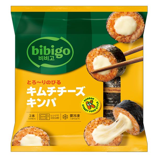 CJジャパン bibigo とろ~りのびる キムチチーズ キンパ 250g×18袋入 冷凍商品| 送料無料 ビビゴ キンパ 韓国のり巻き キムチ チーズ 要冷凍 惣菜 簡単 おかず ケース買い まとめ買い 業者 仕入れ ストック 大量 ご飯のお供 おつまみ