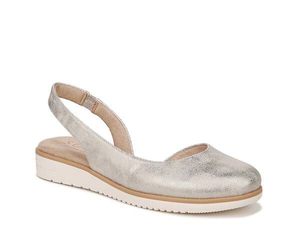 ソウルニュトライザー レディース シューズ スリッポン・ローファー SOUL Naturalizer Idea Wedge SlipOn Gold Metallic ゴールド