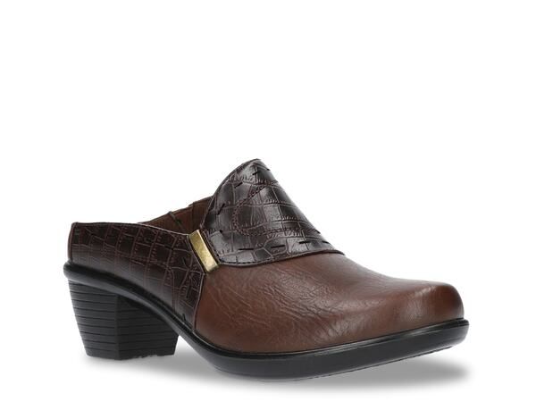 イージーストリート レディース シューズ スリッポン・ローファー Easy Street Cynthia Comfort Mule Tan Combo タン