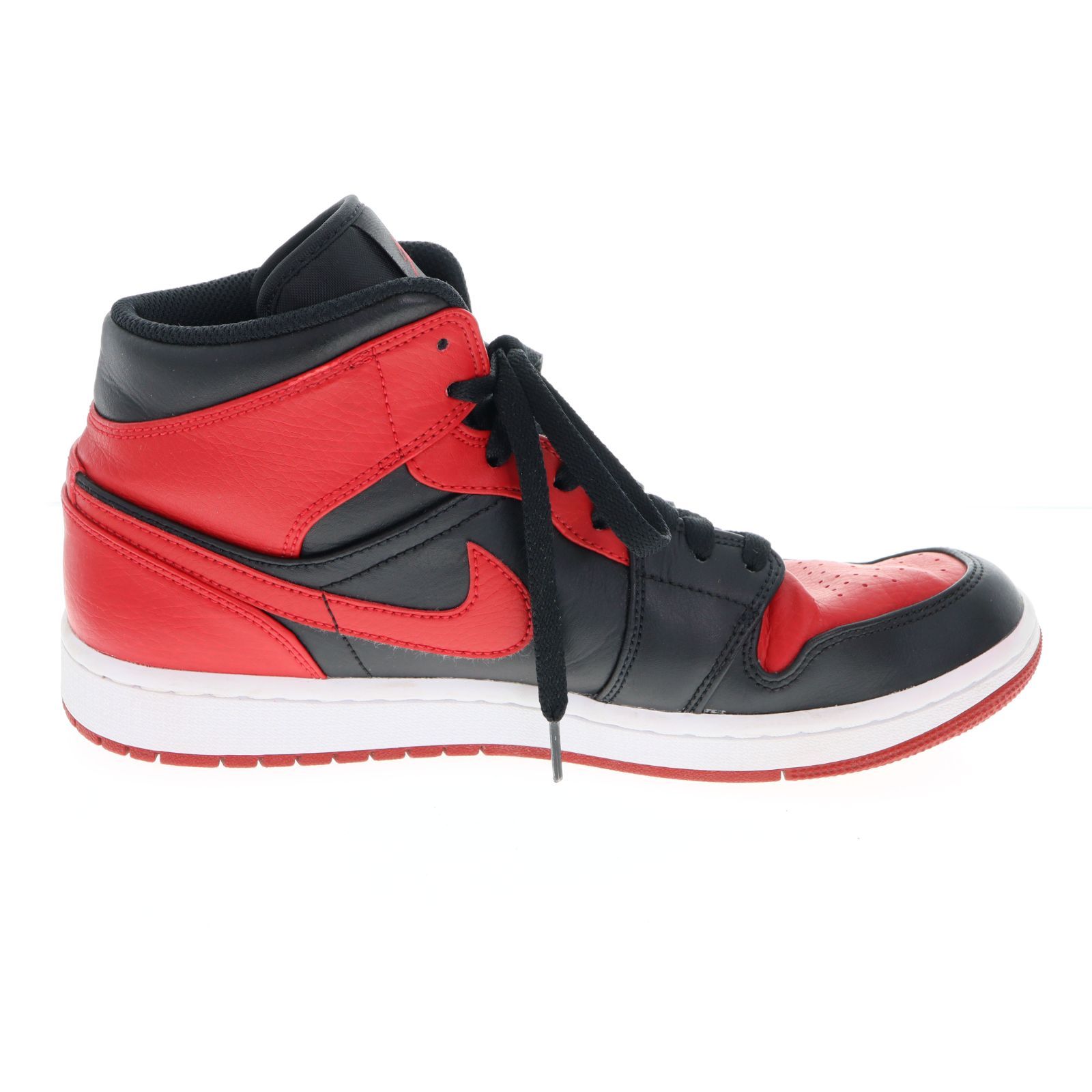 中古】NIKE ナイキ AIR JORDAN 1 MID Bred エアジョーダン 1 ミッド 