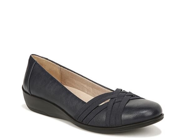 ライフストライド レディース シューズ スリッポン・ローファー LifeStride Incredible Wedge Pump Navy ネイビー