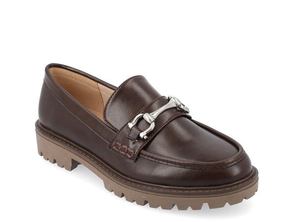 ジュルネ コレクション レディース シューズ スリッポン・ローファー Journee Collection Jessamey Loafer Dark Brown ブラウン