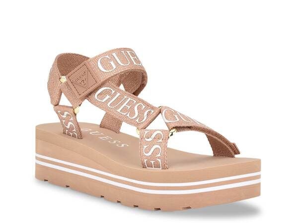 ゲス レディース シューズ サンダル Guess Avin Wedge Sandal Light Pink ピンク