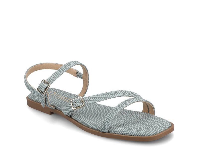 ジャーニー レディース シューズ サンダル Journee Brianna Sandal Blue Snake Print ブルー