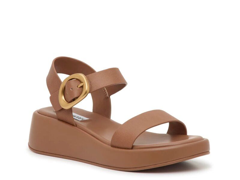 スティーブ マデン レディース シューズ サンダル Steve Madden Sedonah Wedge Sandal Cognac