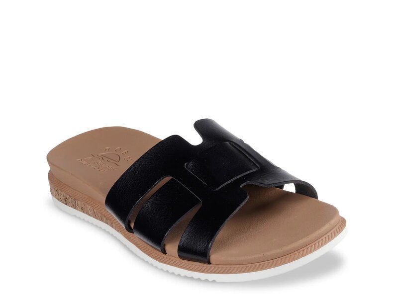 スケッチャーズ レディース シューズ サンダル Skechers BOBS Desert Kiss Low Peak Look Sandal Black ブラック