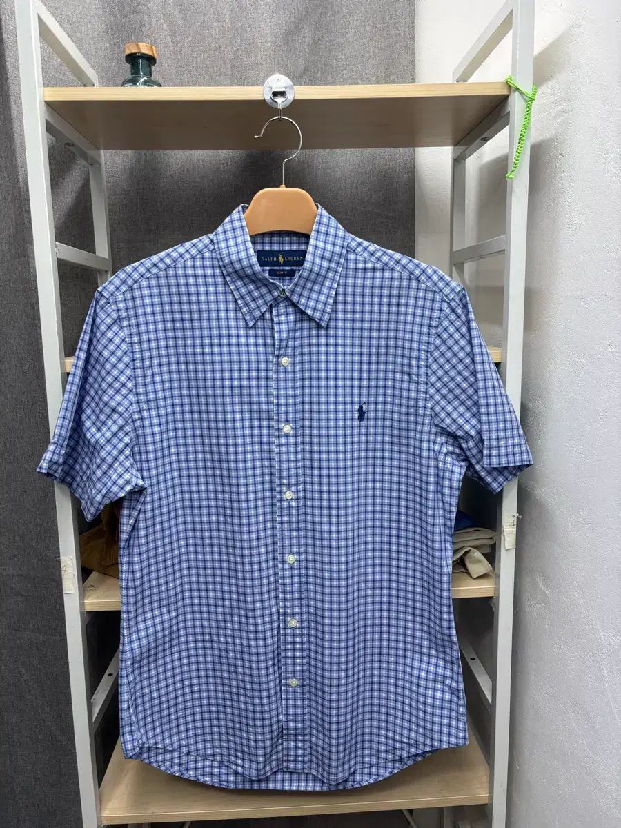 POLO RALPH LAUREN チェック シャツ ブルー