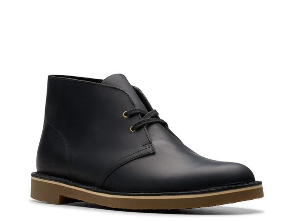 クラークス メンズ シューズ ブーツ・レインブーツ Clarks Shepton Chukka Boot Black Leather ブラック