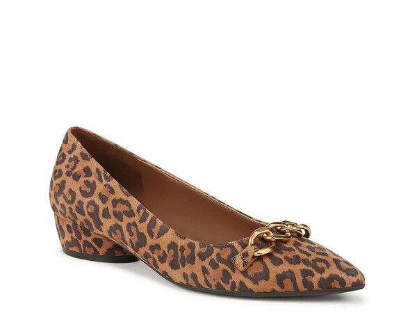 ナチュライザー レディース シューズ パンプス Naturalizer Becca Pump Brown Leopard Print Suede ブラウン