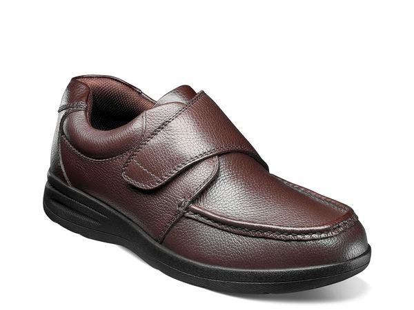 ノンブッシュ メンズ シューズ スリッポン・ローファー Nunn Bush Cam Moc Toe Strap Loafer Cognac