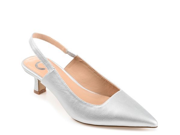 ジュルネ コレクション レディース シューズ パンプス Journee Collection Paulina Pump Silver Metallic シルバー