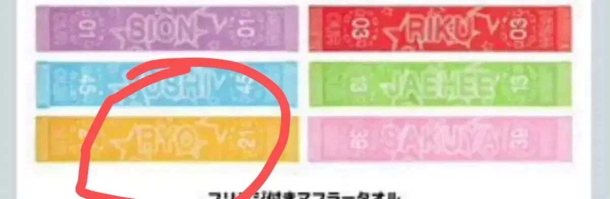 NCT(エヌシーティー) WISH リョ タオル アワウィッシュ 日本トゥ 日本MD 未開封