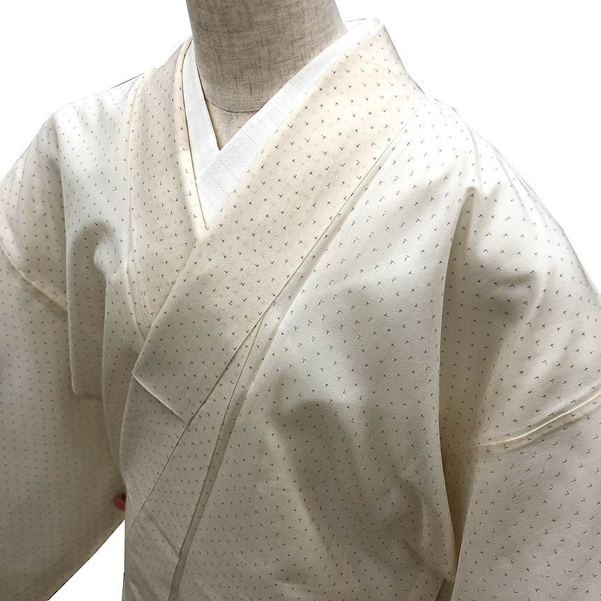 京やI599 正絹 夏着物 夏大島 夏の大島紬 紗 夏紬 紗紬 経済産業大臣