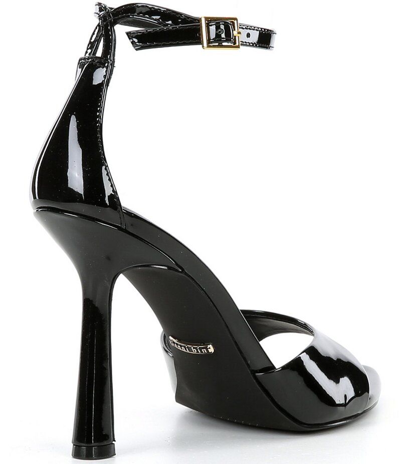 ジャンビニ レディース シューズ サンダル Gianni Bini Grady Patent Stiletto Dress Sandals Black ブラック