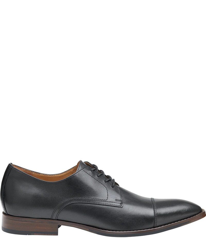 ジョンストンアンドマーフィー メンズ シューズ ドレスシューズ オックスフォード キャップ レザー Johnston Murphy Mens Richland Leather Cap Toe Oxfords Black ブラック