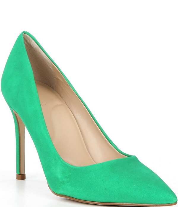 ジャンビニ レディース シューズ パンプス Gianni Bini Sampras Nubuck Pointed Toe Pumpsavory Green グリーン