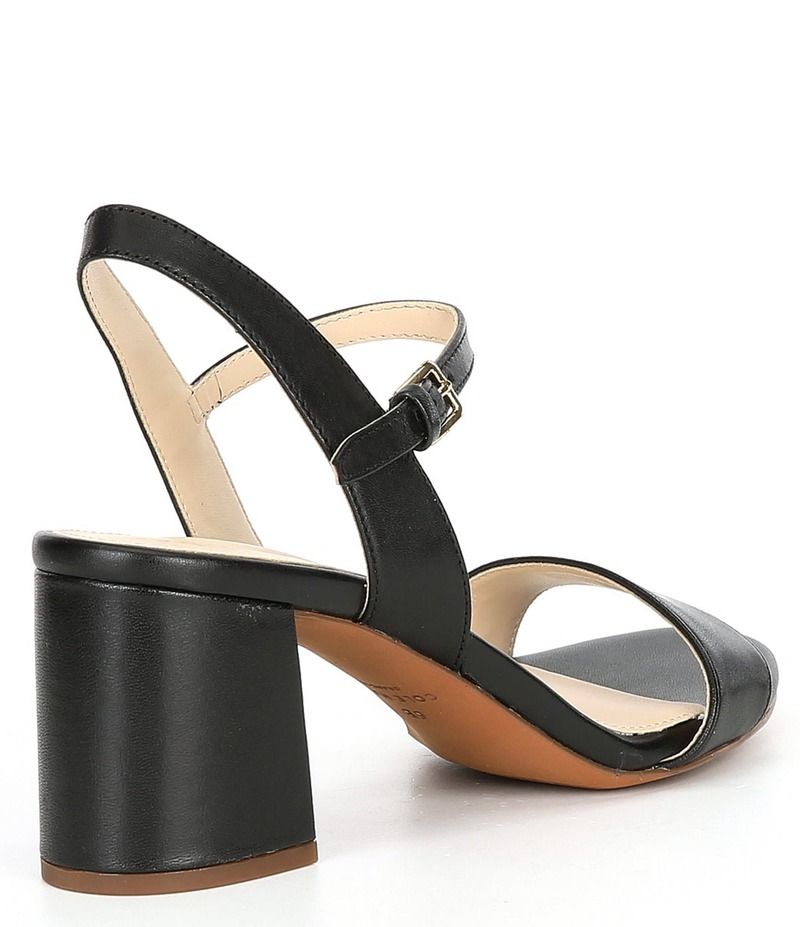 コールハーン レディース シューズ ヒール サンダル レザー Cole Haan Josie Leather Block Heel Dress Sandals Black ブラック