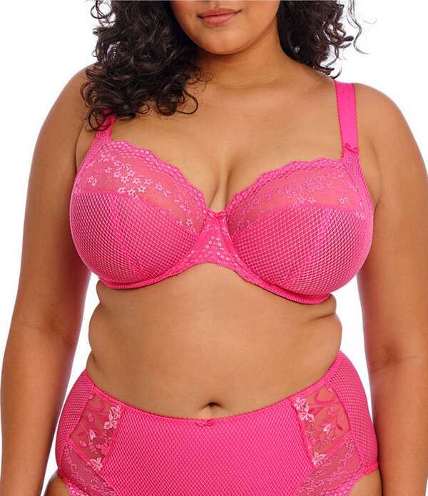 エロミ レディース アンダーウェア ブラジャー Elomi Charley Plunging Convertible Underwire Bra Pink ピンク