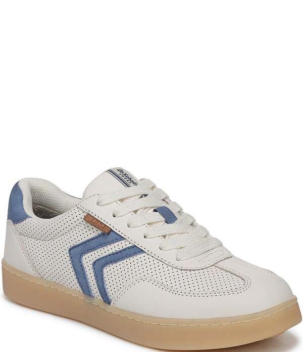 ドクター・ショール レディース シューズ スニーカー レザー Dr Scholls Rebel Sport Perforated Leather Sneakers Off WhiteBlue オフホワイト