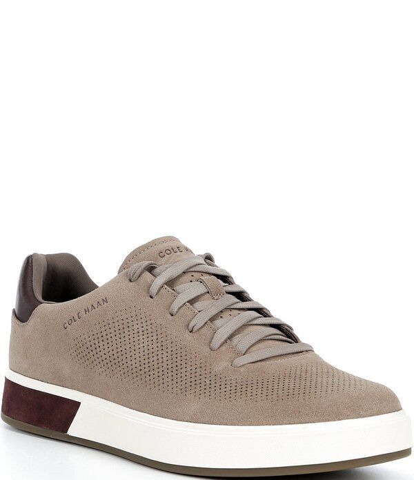 コールハーン メンズ シューズ スニーカー スエード Cole Haan Mens GrandPro Angleace Suede Sneakers CH Irish CoffeeCHocolate RaisinIvory アイボリー