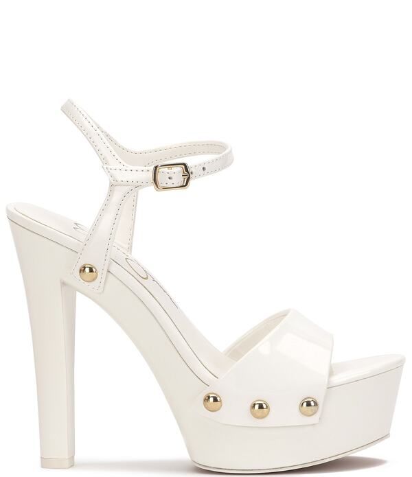ジェシカシンプソン レディース シューズ サンダル プラットフォーム Jessica Simpson Calenta Patent Stud Platform Sandals Bright White ホワイト