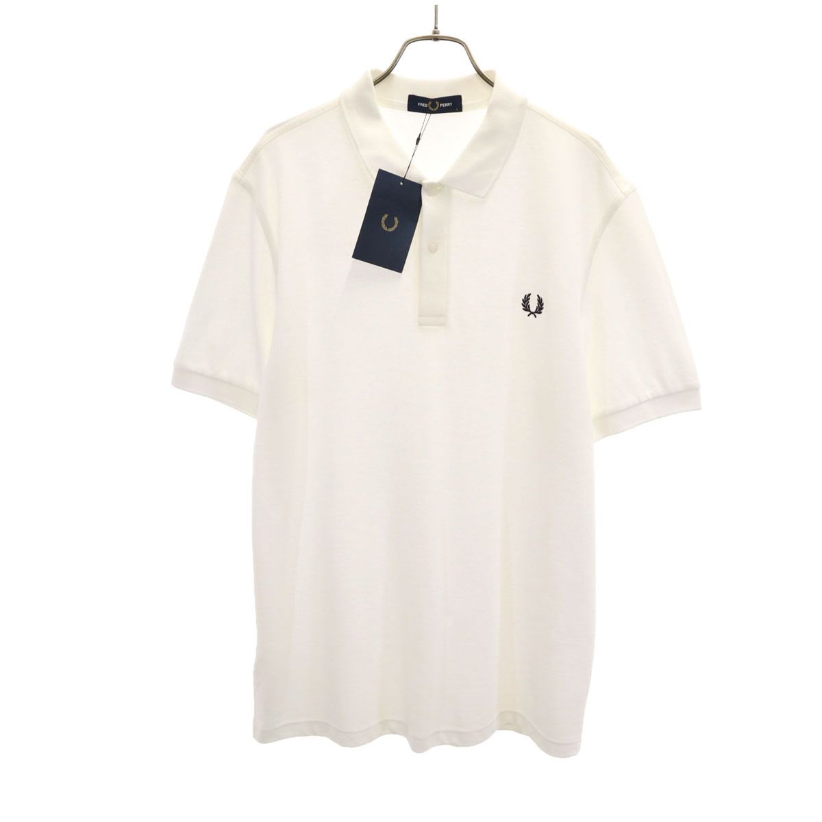 未使用 FRED PERRY フレッドペリー 半袖 ポロシャツ L ホワイト系 