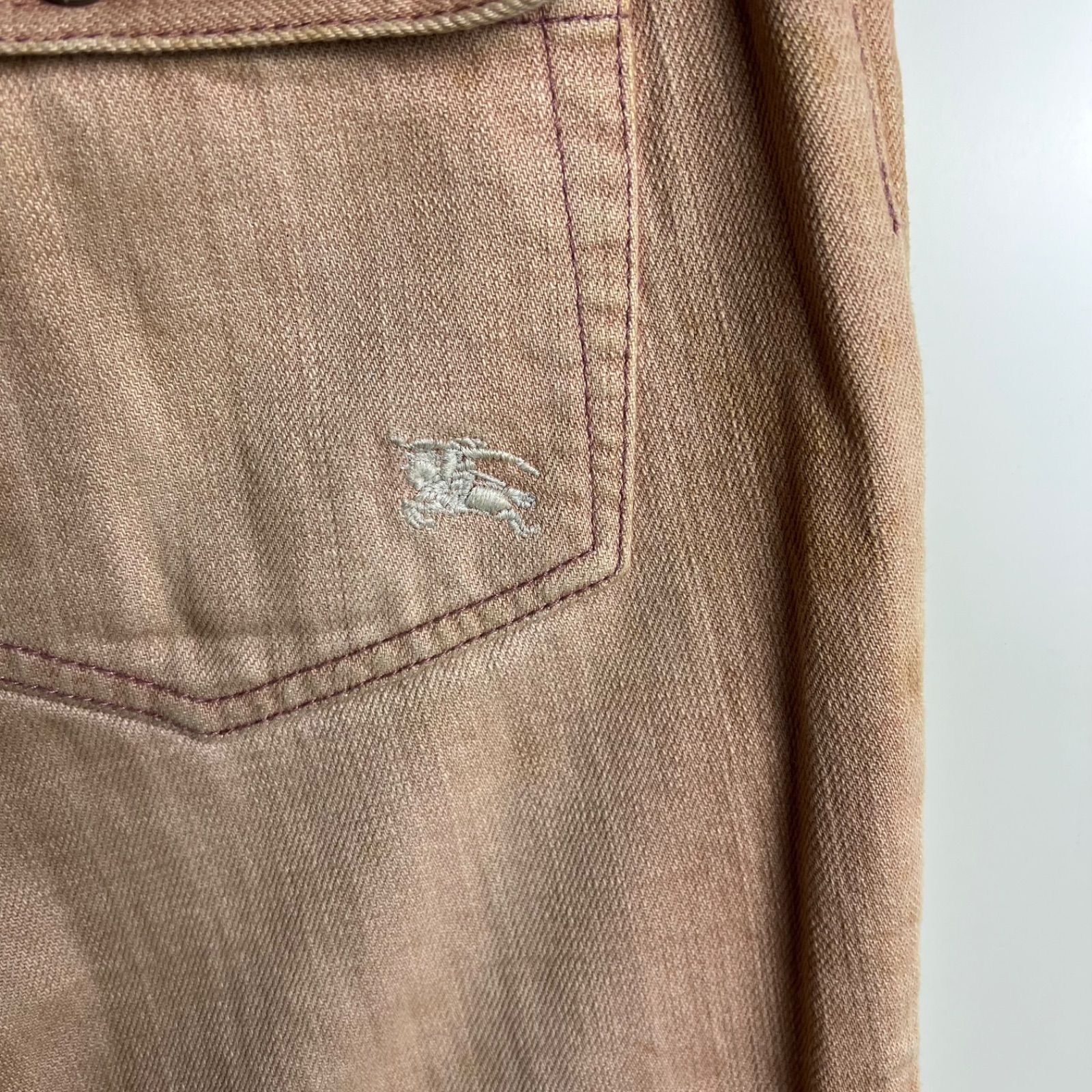 BURBERRY BLUE LABEL y2k archive pink fade grunge pants M
