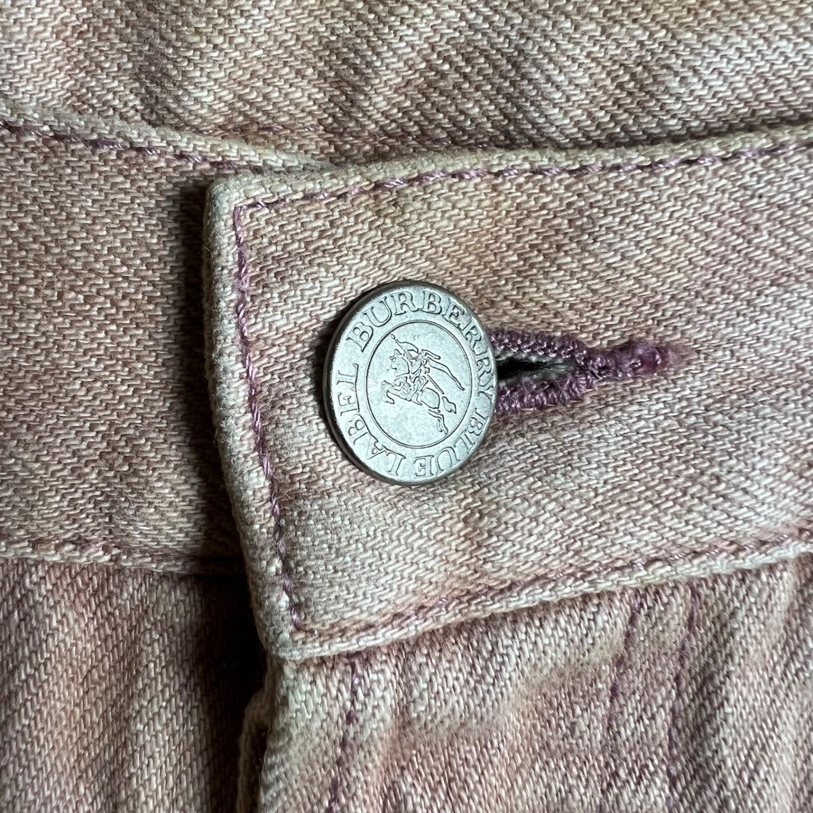 BURBERRY BLUE LABEL y2k archive pink fade grunge pants M