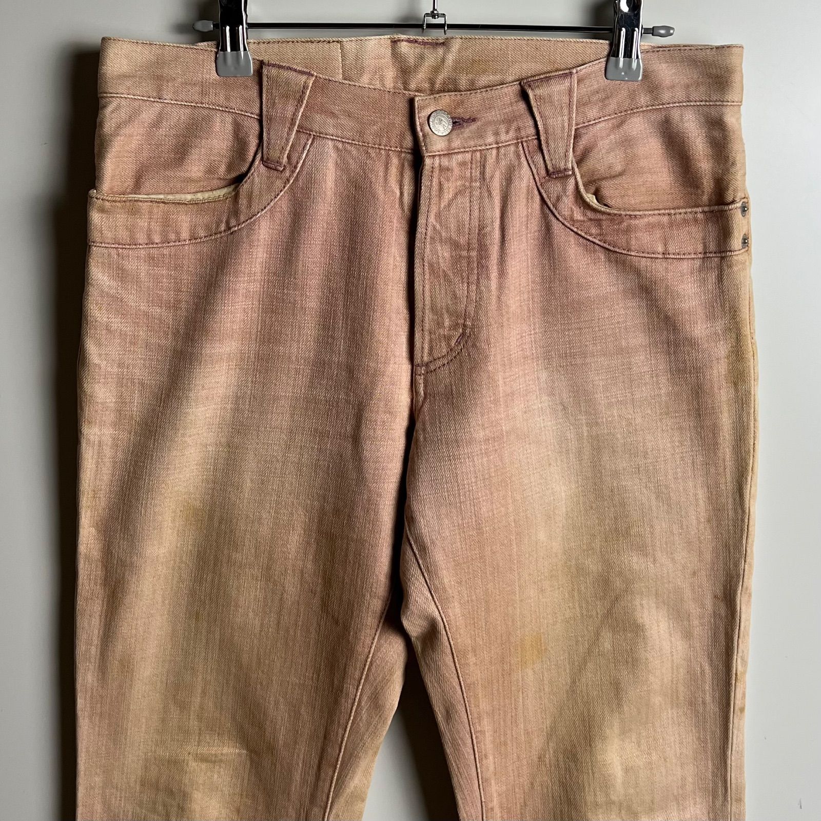 BURBERRY BLUE LABEL y2k archive pink fade grunge pants M