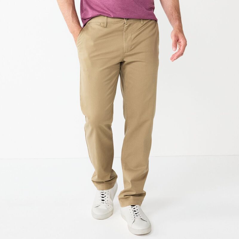ソノマ メンズ ボトムス カジュアルパンツ Mensonoma Goods For Life Flexwear StraightFit Chinos Light Khaki カーキ